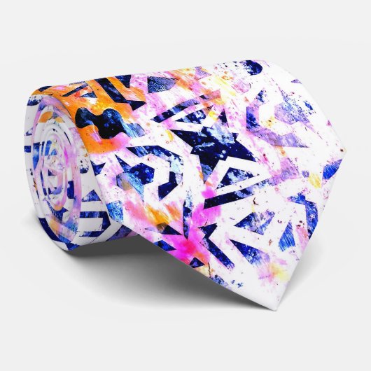 Ancient Signal Abstract Geometric ネクタイ (ロール)