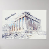 Ancient Sites Parthenon in Athens, Greece ポスター (正面)