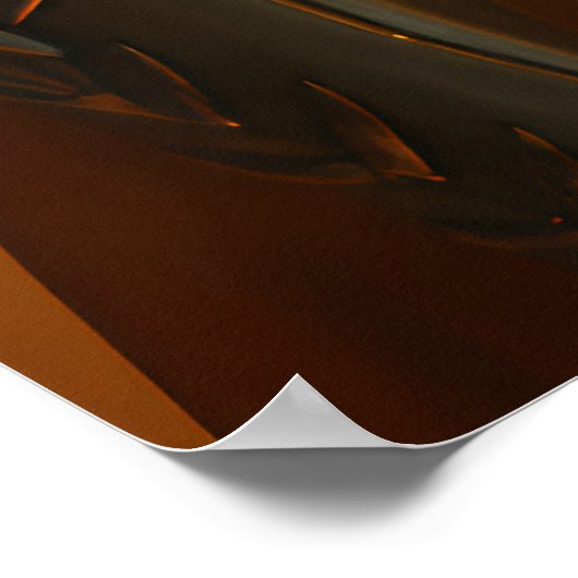 Ancient Spartan Warrior in Golden Sunlight ポスター (角)