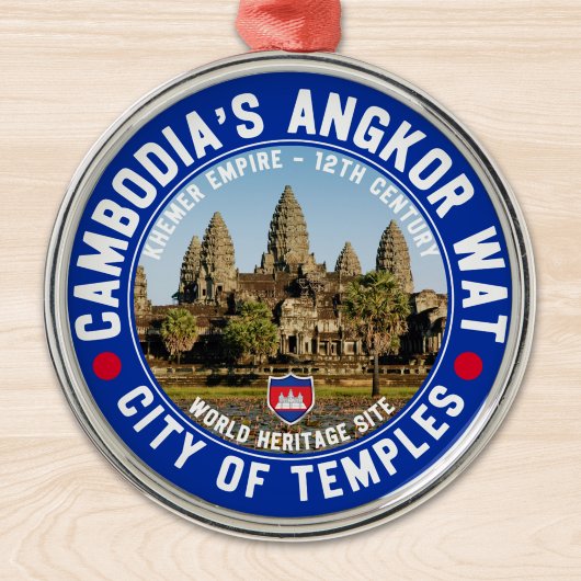 Ancient Temples of Cambodia – Angkor Wat メタルオーナメント