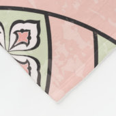 Ancient tile ornamental background,seamless patter フリースブランケット (角)