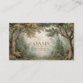 Ancient Tree Forest Archway Rustic Landscape 名刺 (正面)