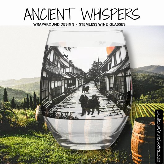 ANCIENT WHISPERS チャウチャウ ステムなしワイングラス