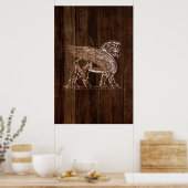 Ancient Winged Lion ポスター (キッチン)