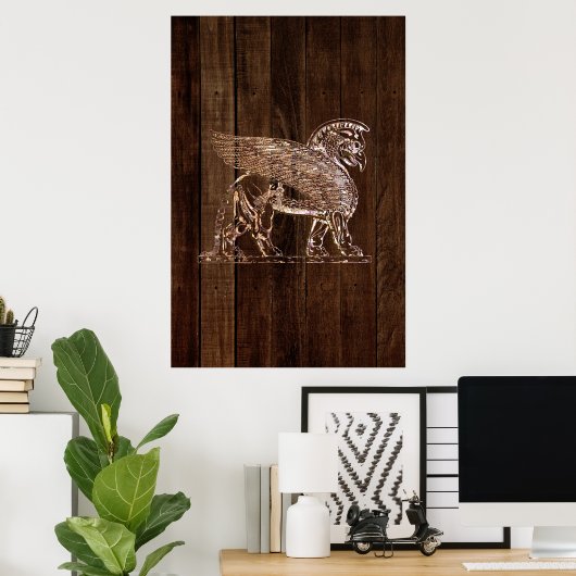 Ancient Winged Lion ポスター (ホームオフィス)