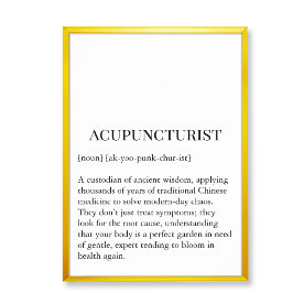 Ancient Wisdom Acupuncture Wall Art Wall Chart ポスター