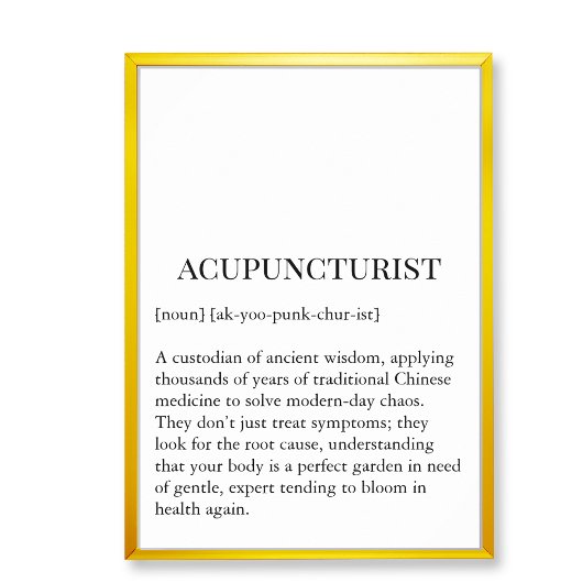 Ancient Wisdom Acupuncture Wall Art Wall Chart ポスター