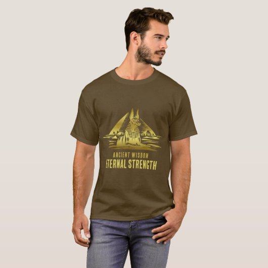 Ancient Wisdom, Eternal Strength - Gold Tシャツ (正面フル)