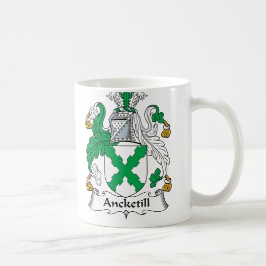 Ancketillの家紋 コーヒーマグカップ (右)