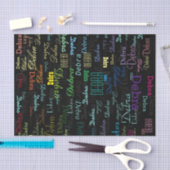 Andカラフルをパーソナライズされた作成する 薄葉紙 (クラフト)