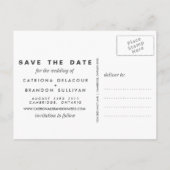 AND モダン PHOTOシンプル日付はがきを保存 案内ポストカード (裏面)