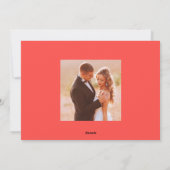 AND 結婚した BRIGHT photo holiday card シーズンカード (裏面)