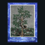 And A Porcupine In A Pine Tree ポスター<br><div class="desc">A whimsical image featuring a porcupine in a pine tree; snow falls gently. Text reading, "... and a porcupine in in a pine tree" also appears. Perhaps "The Twelve Days of Christmas" needs one more verse. Porcupines are often found in trees; even sleeping there. Text reading A porcupine is any...</div>