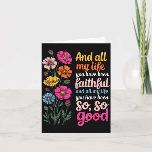 And All My Life You Have Been Faithful And All My  カード (正面)