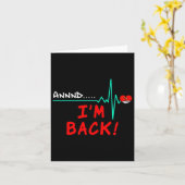 And Back Open Heart Surgery Heart Transplant Gift  カード (黄色い花)