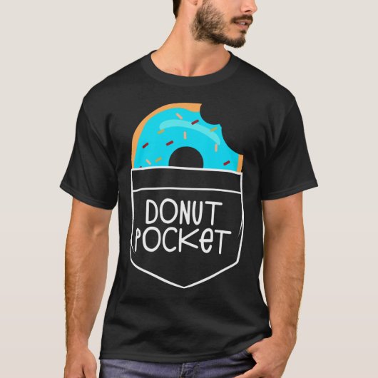 And Cute Lime Bitten Donut Pocket Doughnut Tシャツ (正面)