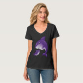 and Cute of Mother Son Baby Toddler Dolphin Themed Tシャツ (正面フル)