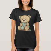 and cute Teddy Bear Tシャツ (正面)