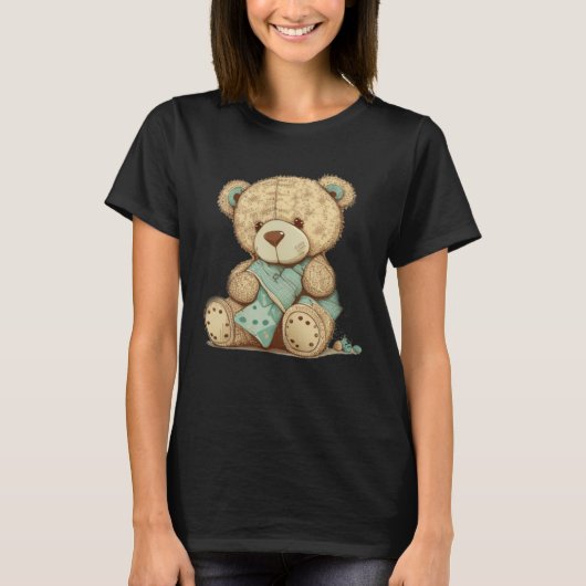 and cute Teddy Bear Tシャツ (正面)