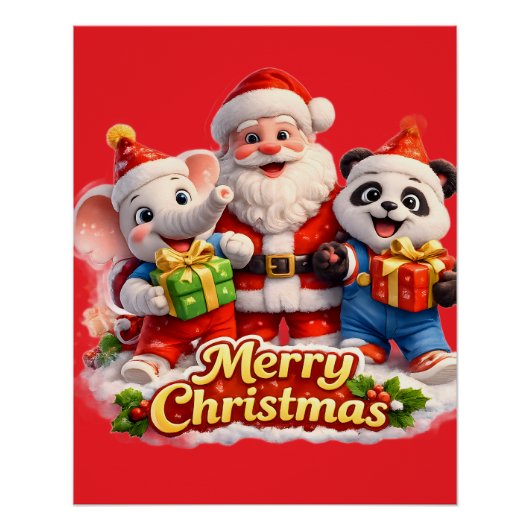 And Dave Merry Christmas Santa poster ポスター (正面)