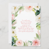 And Go 来 Baby Shawer Girl 招待状 (裏面)