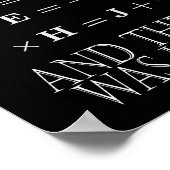 And God Said Maxwell Equation  ポスター (角)