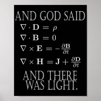 And God Said Maxwell Equation  ポスター