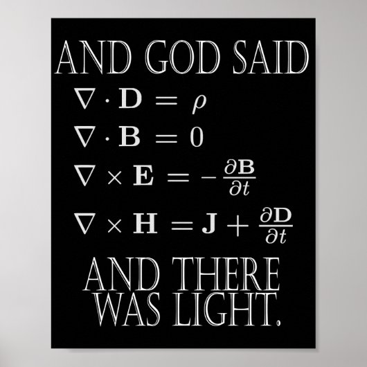 And God Said Maxwell Equation  ポスター (正面)