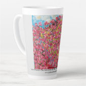 "And He Breathed On Them....Roses" latte mug  カフェラテマグ (左アングル)
