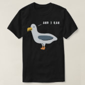 And I Ran Seagull Tシャツ (デザイン正面)