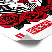 And If You Go I W Go With You Skeleton Roses Valen ポスター (角)