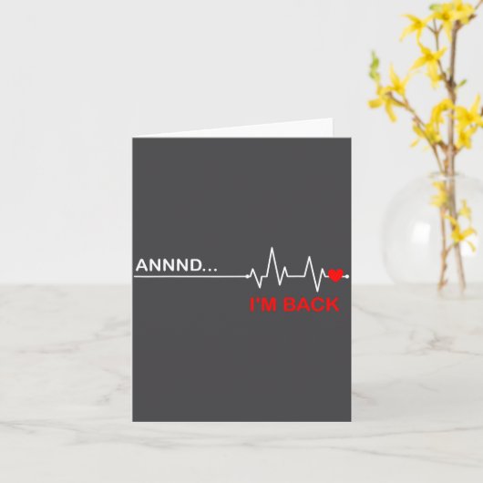 And… I'm Back Heart Warriors Heart Disease Awarene カード (黄色い花)