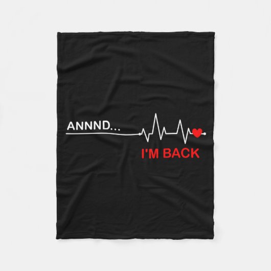And… I'm Back Heart Warriors Heart Disease Awarene フリースブランケット (正面)
