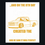 and on the 8th day god creared the square body and ポスター<br><div class="desc">A vintage classic car poster perfect for decorating your home,  garage,  office,  or studio. This retro automotive artwork is ideal for car enthusiasts,  collectors,  and anyone who appreciates timeless classic car culture.</div>