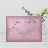 AND PINK – パかわいらしーティ用フェミニン招待状 招待状 (スタンド正面)