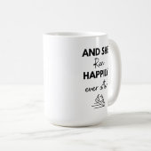 And She Ran Happily Ever After Running Marathon コーヒーマグカップ (正面右)