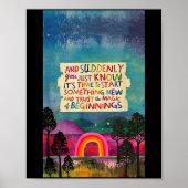 And Suddenly You Just Know It's Time To Start Soin ポスター (正面)