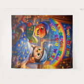 And sweet dreams alphabet rainbow extra large tap  タペストリー (正面(横))