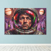 AND THE FUTURE TURNED DARK 6 キャンバスプリント (インサイチュ (ウッドフロア))