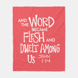 And the Word became Flesh フリースブランケット