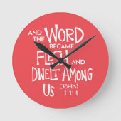 And the Word became Flesh ラウンド壁時計 (正面)