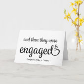 And Then Engaged Mr Mrs Congratulations Engagement カード (黄色い花)