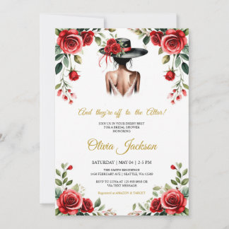 And They’re Off to the Altar! Derby Theme  招待状