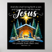 And Thou Shalt Call His Name Jesus Nativity Christ ポスター (正面)