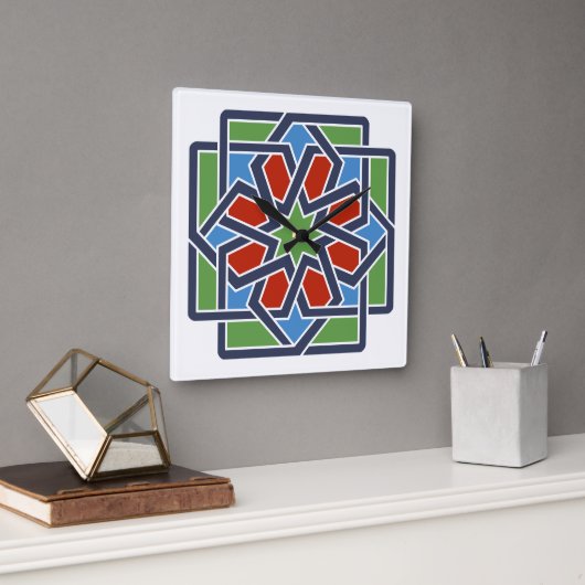 Andalucia 4 スクエア壁時計 (オフィス)