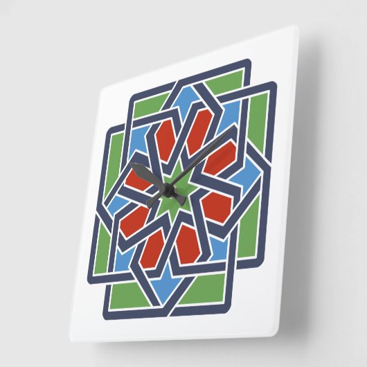 Andalucia 4 スクエア壁時計 (傾斜)