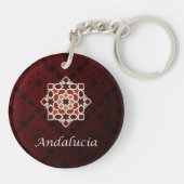 Andalucía arte de azulejo y cerámica marroquí en キーホルダー (裏面)