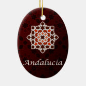 Andalucía arte de azulejo y cerámica marroquí en セラミックオーナメント (裏面)