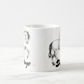 Andalusian馬のPiaffeの馬場馬術のマグ モーフィングマグカップ (中央)