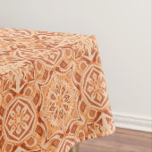 Andalusian Star Pattern in Peach and Terracotta テーブルクロス (インサイチュ)